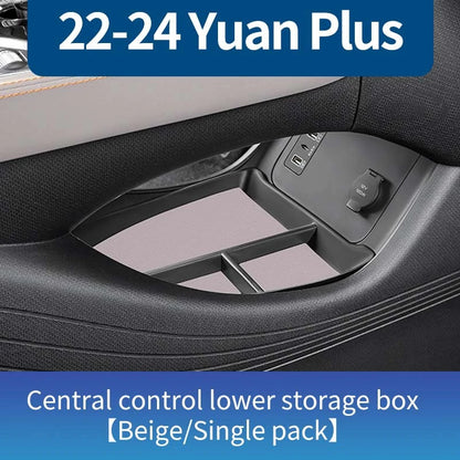 صندوق تخزين سفلي لوحدة التحكم المركزية للسيارة Byd Yuan Plus Atto 3 2022 – 2023، حقيبة تنظيم، ملحقات مقاومة للخدش والتآكل