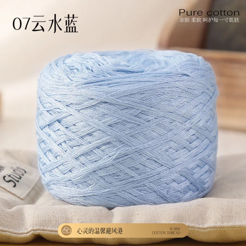 Fil de coton de bambou 100g pour tricoter le fil de coton, ligne Croche, tissu en soie de styliste, frais en été, fil pour bébé tricoté