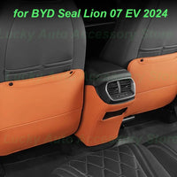Housses arrière de voiture Nucleo Anti-rika, BYD Sea Discuting 07, EV 2024, Protecteur de coup de pied arrière de siège, D343, Proof, Accessoires intérieurs en cuir
