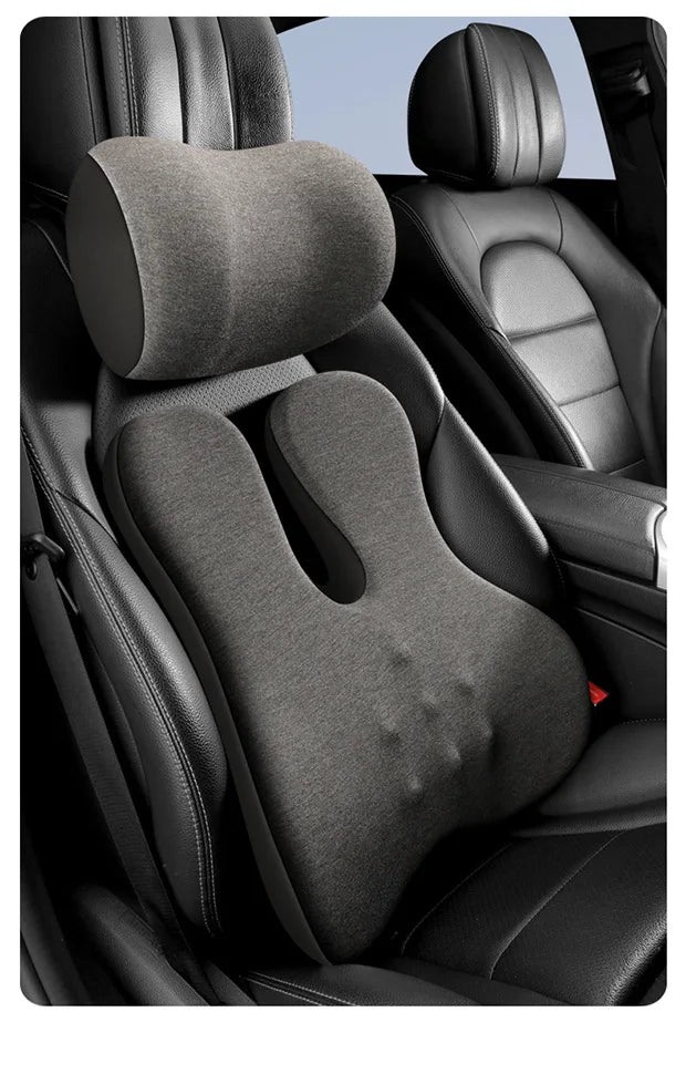 Appuie-tête de voiture, support lombaire, coussin de siège de voiture, coussin lombaire, oreiller chauffant électrique pour voiture, oreiller de protection du cou