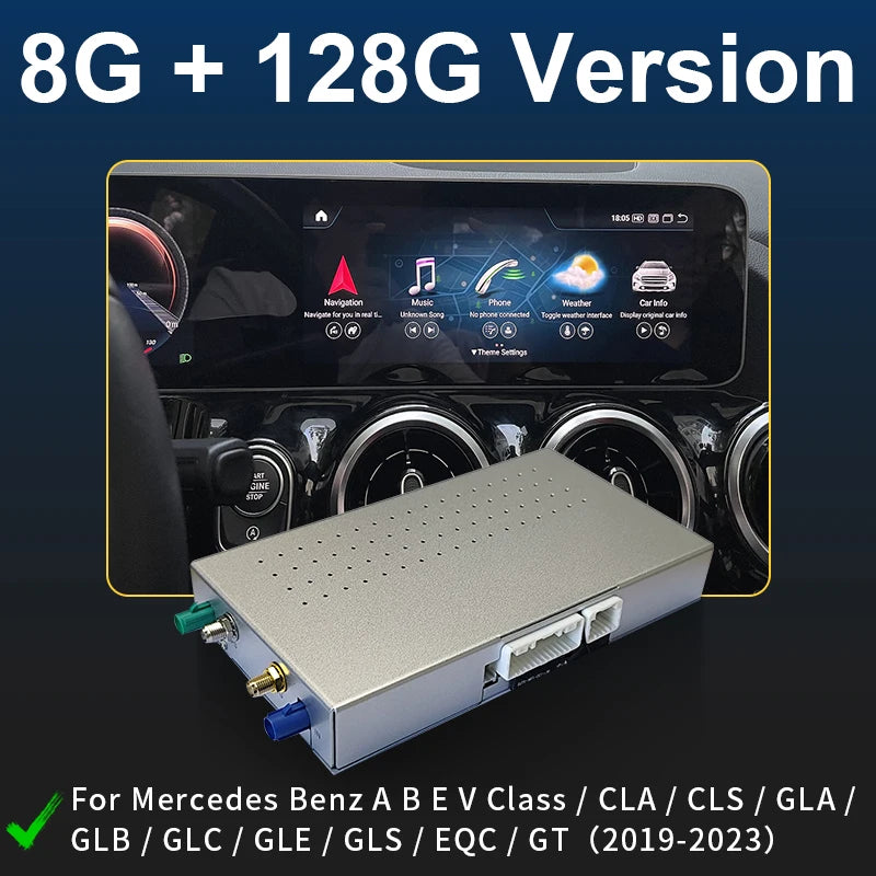 Android Auto CarPlay sans fil pour Mercedes, NTG6.0, W118, A180, A200, A45, A63, GLA, CLA, W176, B200, B180, W117, W213, W206, W222, MBaffiliés
