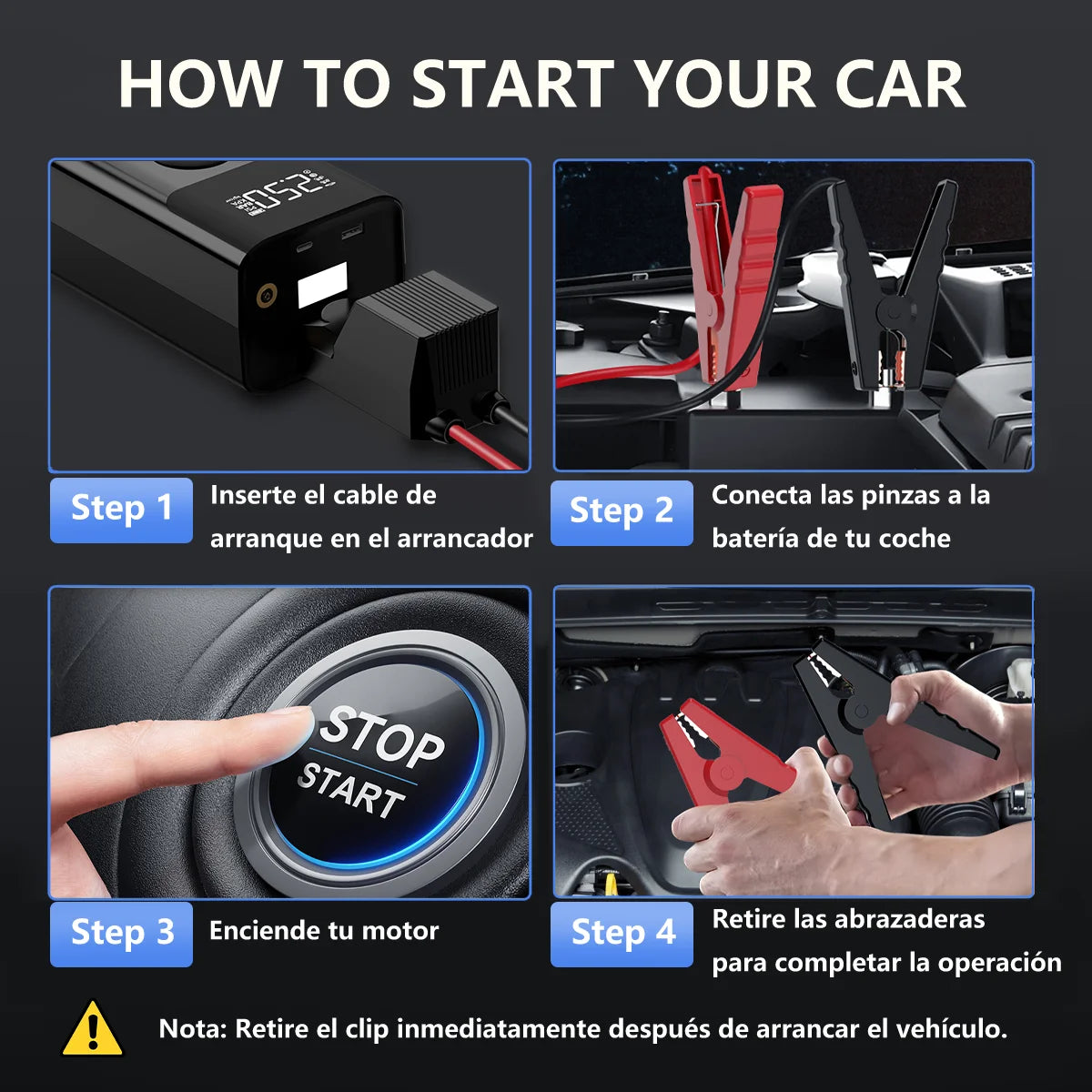 Démarreur de saut de voiture 4000A/7000A 15800mAh/26800mAh, batterie de voiture, Booster de batterie automatique, dispositif de démarrage pour batterie externe essence et Diesel