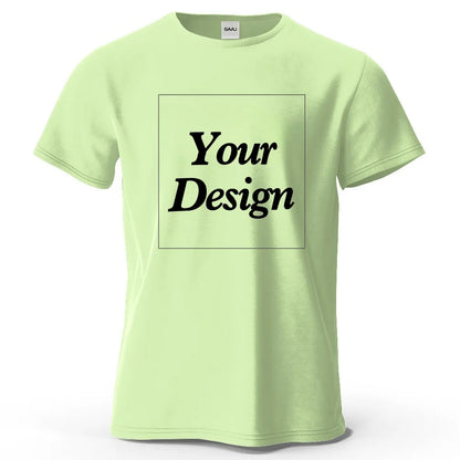 T-shirt personnalisé t-shirt personnalisé t-shirt personnalisé bricolage imprimer votre photo marque Logo texte hommes femmes 100% coton cadeau Premium