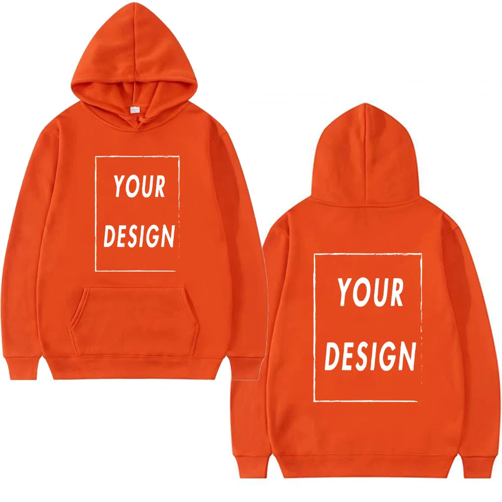 Votre propre Design marque Logo/image personnalisée partout hommes femmes sweat à capuche bricolage sweat à capuche décontracté à la mode nouveau