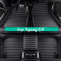 Tapis de sol de voiture personnalisés pour Xpeng G9 2022 – 2023, accessoires d'intérieur de mode pour tous temps, tapis en cuir automobile, coussin de coffre