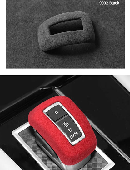 Autocollant de couverture de coffre de changement de vitesse de voiture, en Alcantara, anti-rayures, accessoires de réglage intérieur, pour Mitsubishi Outlander 2023