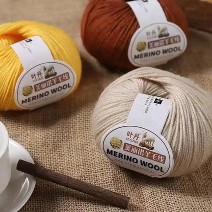 Fil de laine doux à 3 plis, 500 g/ensemble, pour crochets, chapeau d'hiver, pull, écharpe, châle, manteau, Cardigan, bricolage, confortable, chaud et moelleux, fil rouge pour bébé