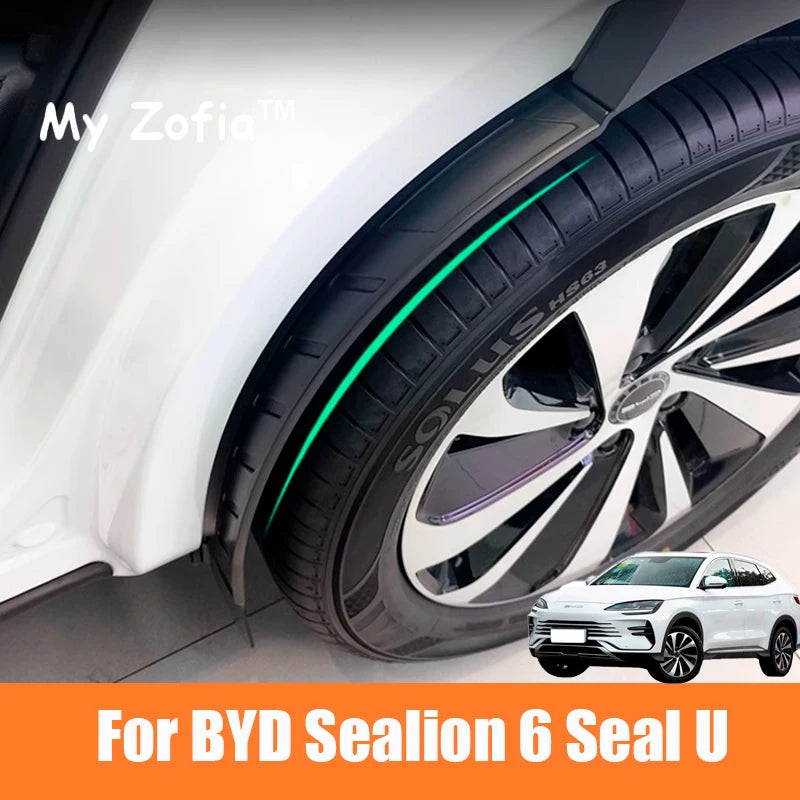 BYD SEAL U SEALION 6 2023 2024 2025, revêtement de garde-boue évasé de passage de roue arrière de voiture, garde-boue ABS, accessoires de protection de garde-boue