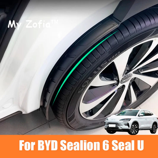 BYD SEAL U SEALION 6 2023 2024 2025, revêtement de garde-boue évasé de passage de roue arrière de voiture, garde-boue ABS, accessoires de protection de garde-boue
