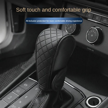 Housse de poignée de changement de vitesse de voiture en cuir PU, de haute qualité, antidérapante, résistante à l'usure, universelle, gaine d'engrenage automatique, décoration de voiture