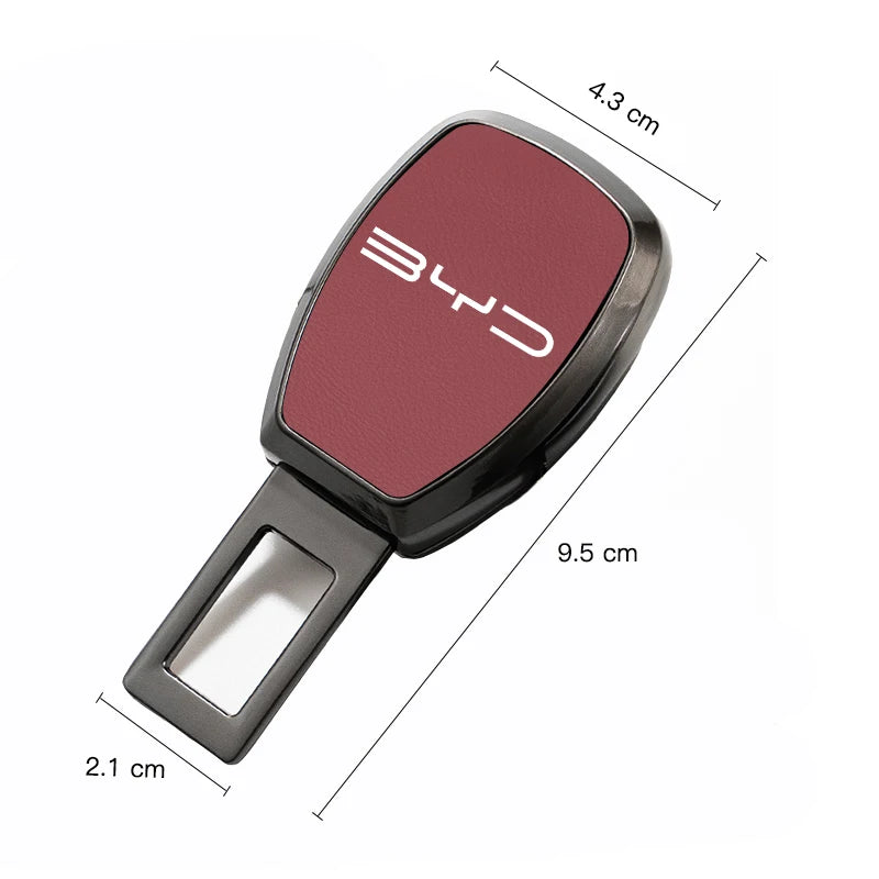 Boucle d'extension de ceinture de sécurité de voiture, accessoires de couverture de ceinture de sécurité pour BYD Atto E6 Tang E3 E9 F3 Song F3R Qing Yuan D1 S6 F0 E5 E2 E1