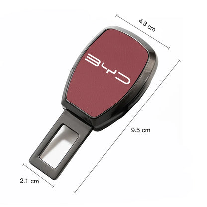 Boucle d'extension de ceinture de sécurité de voiture, accessoires de couverture de ceinture de sécurité pour BYD Atto E6 Tang E3 E9 F3 Song F3R Qing Yuan D1 S6 F0 E5 E2 E1