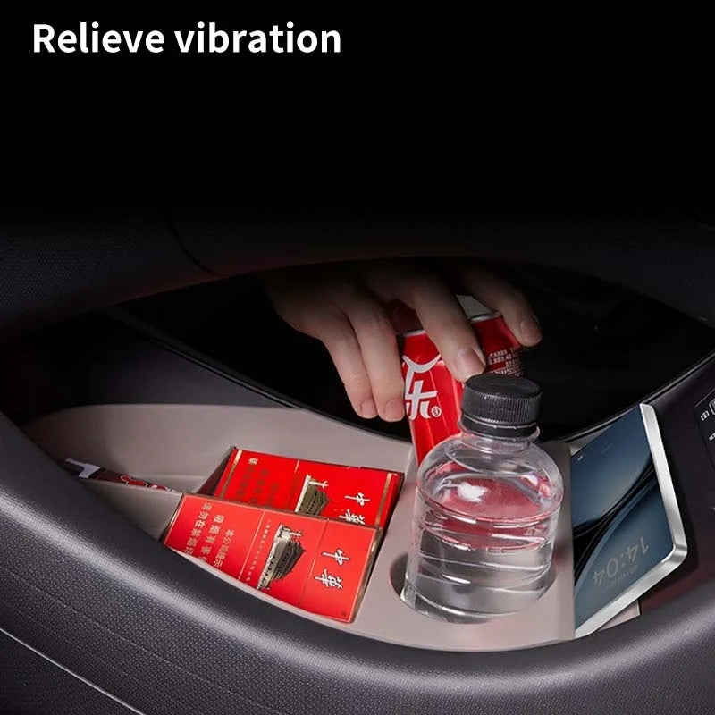 Pour Byd Yuan Plus Atto 3 2025 Console centrale de voiture boîte de rangement inférieure résistant aux rayures étui d'organisation en Silicone accessoires