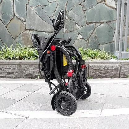 Fauteuil roulant électrique pliable et léger, moteur sans balais, entraînement automatique à distance