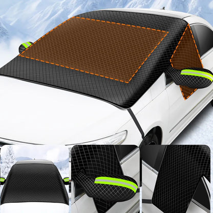 Bouclier de neige pour pare-brise de voiture d'extérieur, avec fenêtre magnétique d'hiver, couverture de neige universelle pour pièces extérieures automobiles