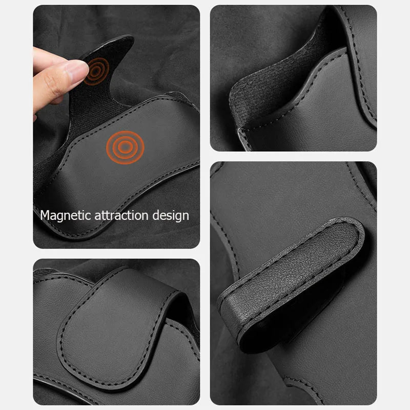 Sac à lunettes pare-soleil de voiture, boîte de rangement en cuir résistant à l'usure pour lunettes de soleil XPeng G3 G6 G9 P5 P7 P7 + P9 G3i X9 N5 G7 MONA M03