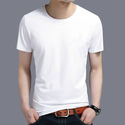 T-shirt léger à manches courtes pour homme, respirant, décontracté, tendance, été, jeune, polyvalent, coupe ample, col rond