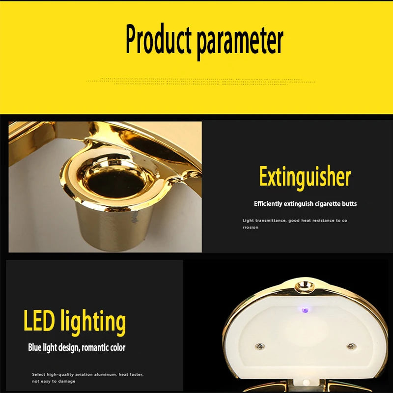 Cendrier de voiture avec lumière LED, porte-gobelet Portable sans fumée pour Xpeng Xiaopeng G6 G9 P7 P7I G3 G3i P5, accessoires d'intérieur automobile