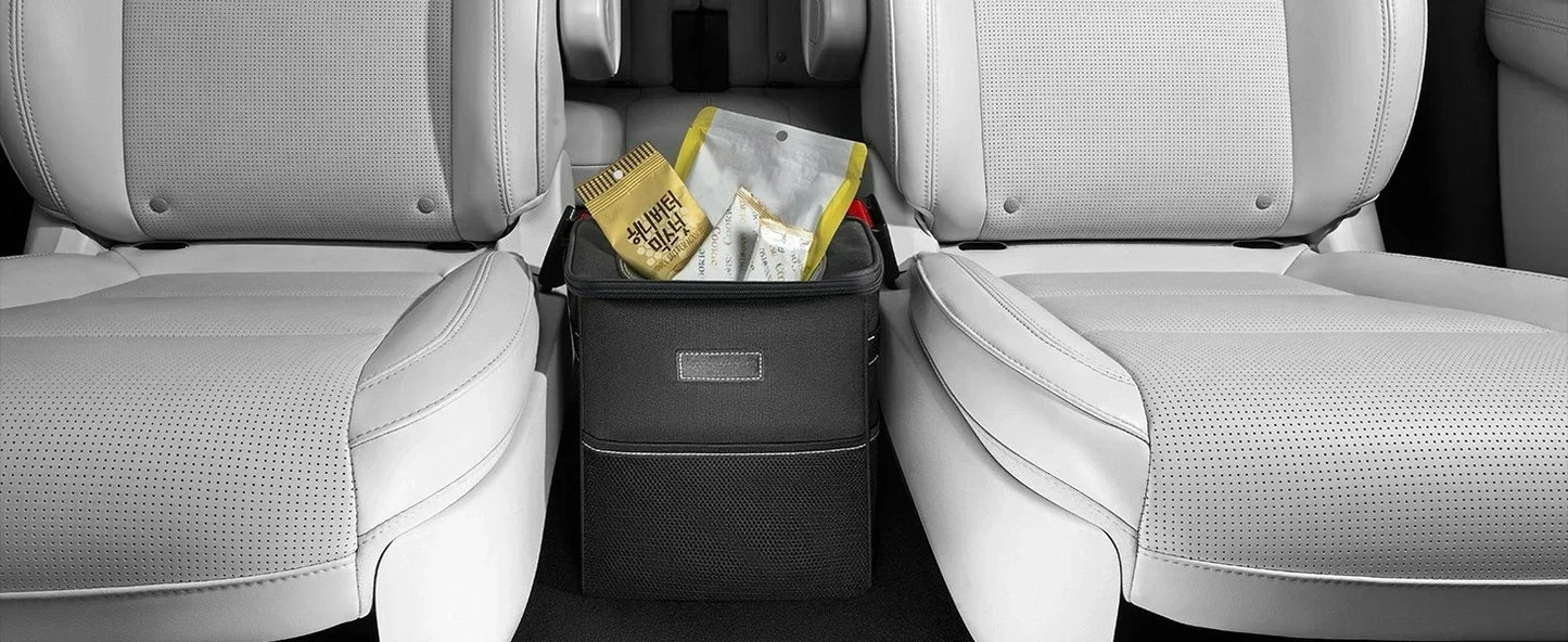 1 corbeille à déchets universelle pour voiture, poubelle suspendue avec poches de rangement, gardez votre voiture propre