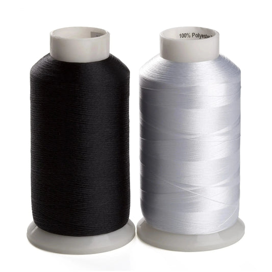 Simthread 2 bobines blanc et noir 5000M 60wt filetage de remplissage de canette