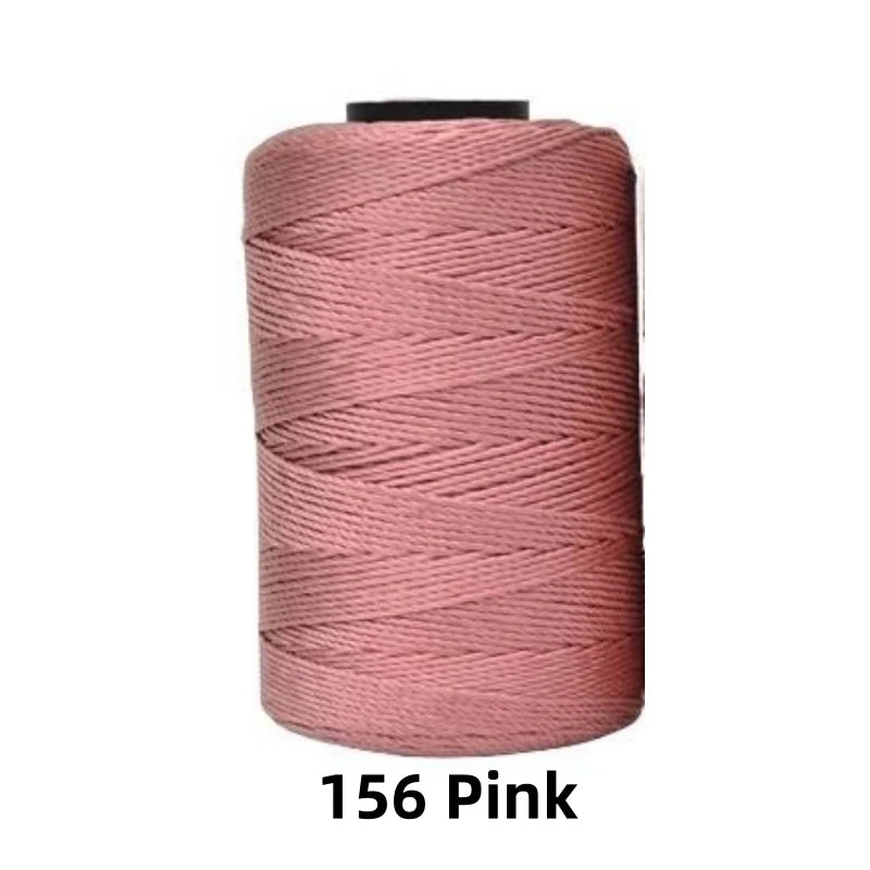 Fil de soie et coton glacé léger d'été, 1.5mm, 200m, fil au Crochet pour bricolage, artisanat, sac, chapeau, chaussures, fil en polypropylène, cordon de fil au Crochet