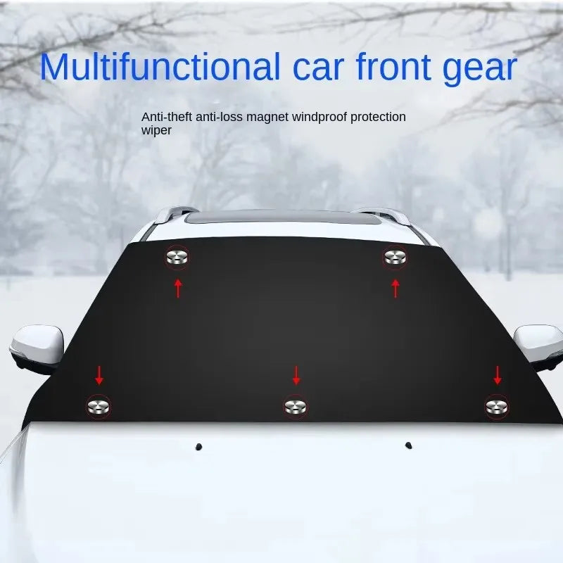 Bouclier de neige magnétique pour voiture, protection solaire épaisse contre le gel et la protection solaire pour voiture
