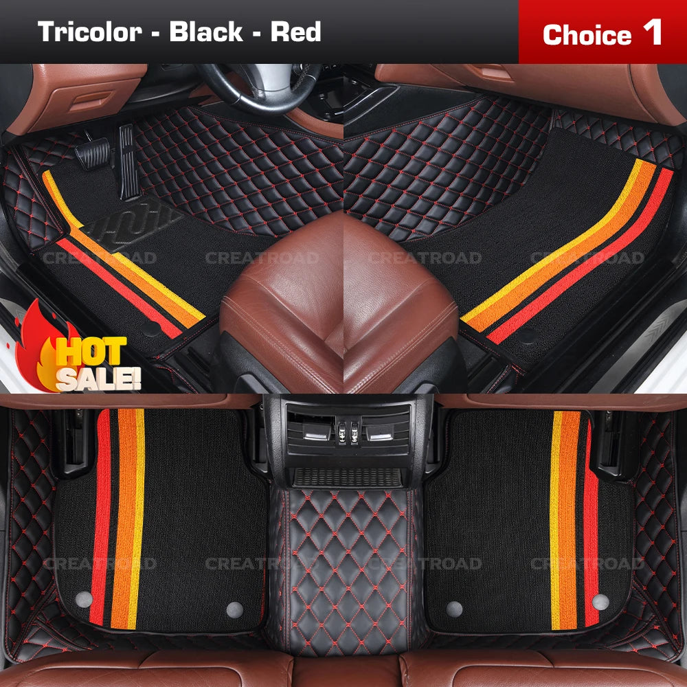 Tapis de sol de voiture Double couche, couverture de tapis automobile personnalisée, accessoires d'intérieur pour Xpeng G6/G9 2022 2023 2024 2025