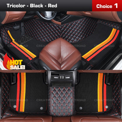 Tapis de sol de voiture Double couche, couverture de tapis automobile personnalisée, accessoires d'intérieur pour Xpeng G6/G9 2022 2023 2024 2025