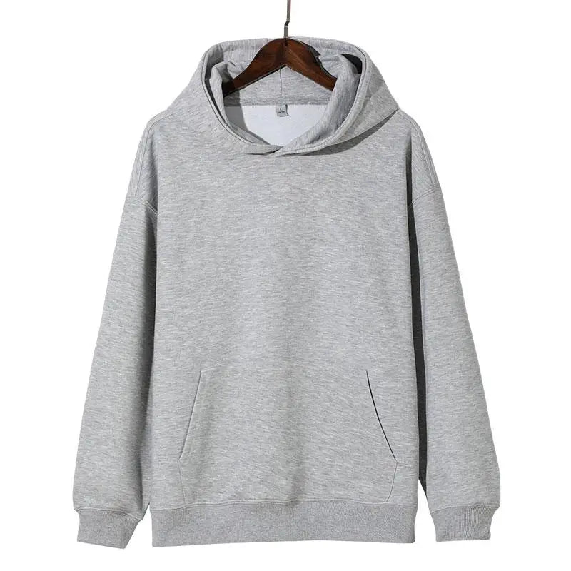 Poids lourd mode hommes sweats à capuche nouveau automne hiver décontracté épais coton hommes haut couleur unie sweat à capuche mâle haut pour femme