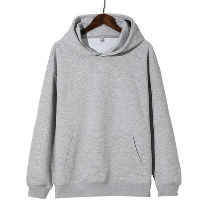 Poids lourd mode hommes sweats à capuche nouveau automne hiver décontracté épais coton hommes haut couleur unie sweat à capuche mâle haut pour femme
