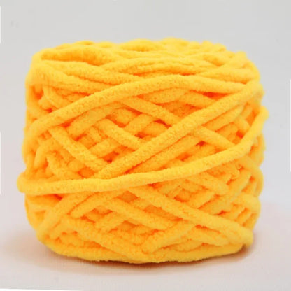 Fil à tricoter Chenille 100g/boule, ligne de bande de glace douce, fil de coton, fil de laine pour bricolage, écharpe à tricoter à la main, laine épaisse, vente en gros