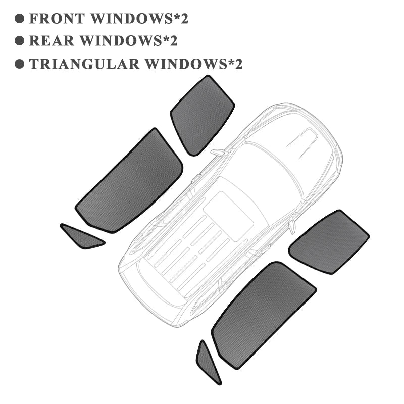 Pare-soleil magnétique pour voiture BYD YangWang U8 2023 2024, cadre de pare-brise avant, rideau pour fenêtre latérale arrière de bébé, bouclier pare-soleil