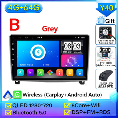 Autoradio Carplay pour Peugeot 407 2004-2011 Android 15 Navigation GPS Android Auto stéréo Android 15 vidéo 2K BT 4G No 2din DVD