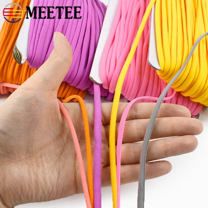 30/50M 3/5mm Nylon élastiques corde bandes de caoutchouc masque cordon huile noyau bande élastique vêtements décor bandes extensibles bricolage accessoires de couture