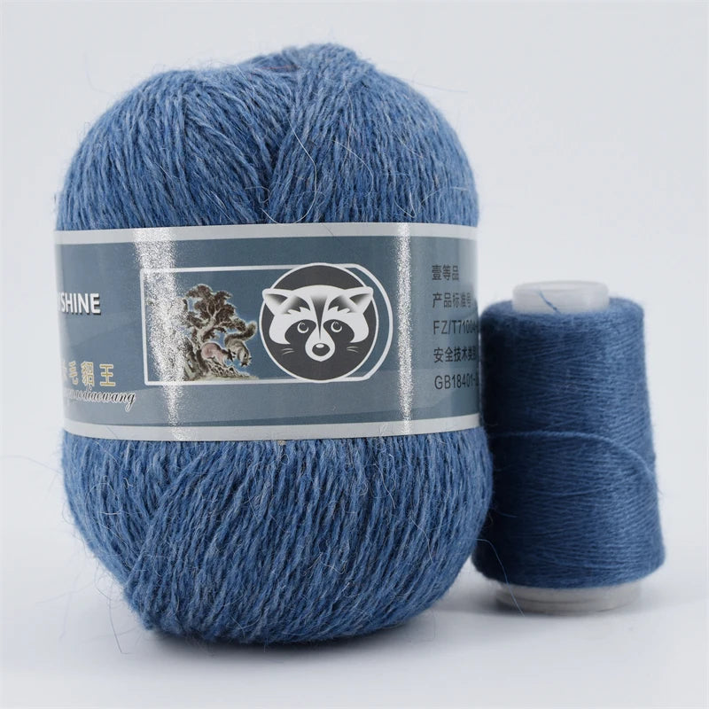 Fil de fourrure de vison pour fils pour tricoter et Crochet, fil de t-shirt en dentelle à 2 plis pour tricoter à la main, couture, 1 écheveau 340 M 50 + 20g
