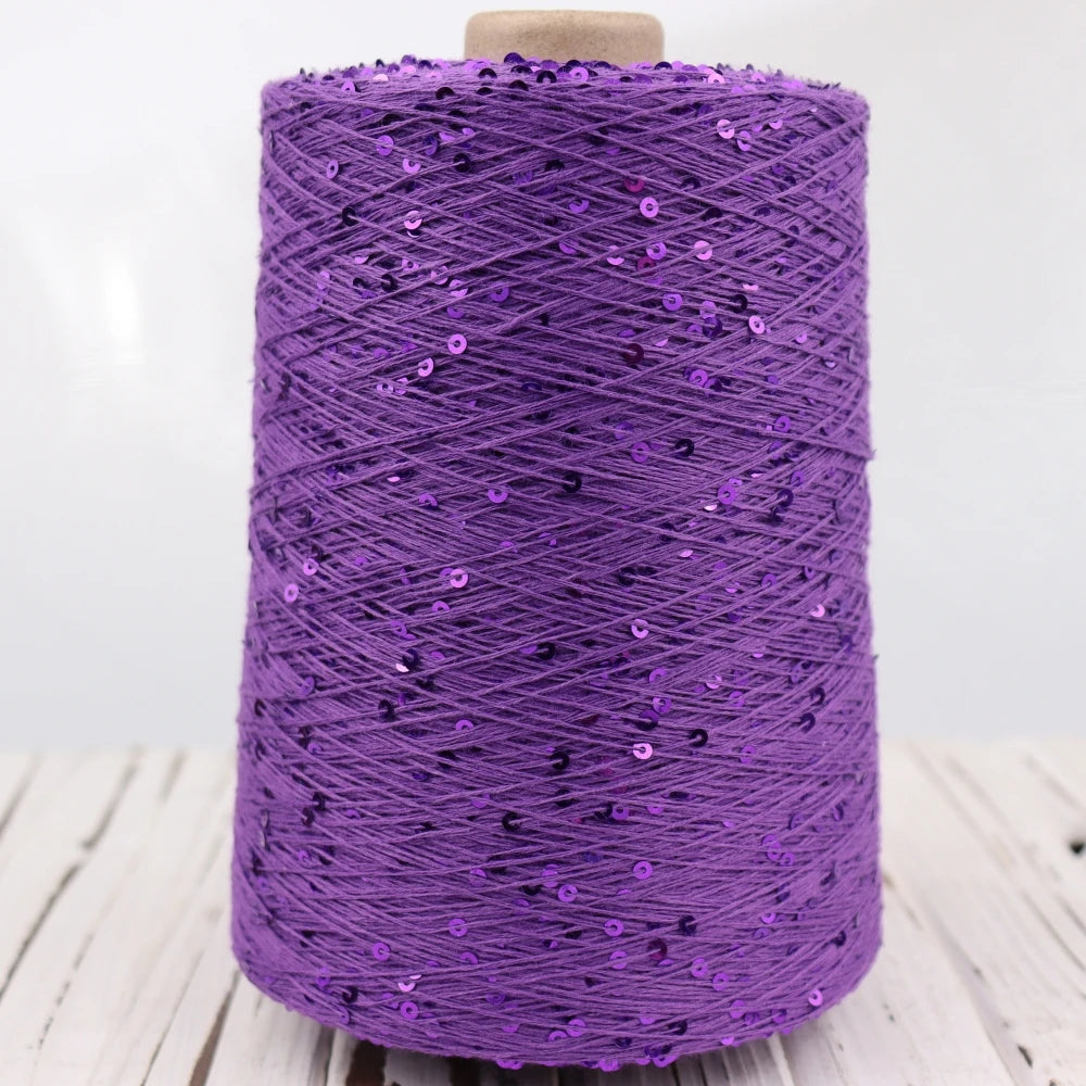   Блэк – fil de coton à paillettes, 100g, 800M, 3mm, décoration tricotée, crochet à la main, tricot jaune