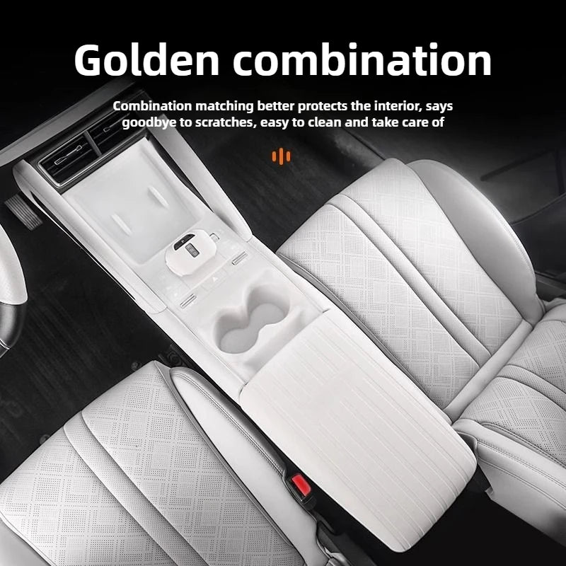 Couvercle de boîte d'accoudoir en Silicone pour Yuan UP 2024, étui de protection antidérapant résistant aux rayures, accessoires de voiture