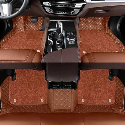Tapis de sol de voiture Double couche 7D, pour Lifan X50 2014 2015 2016 2017 2018, imperméable, couverture complète, doublures de sol de luxe, Carpe