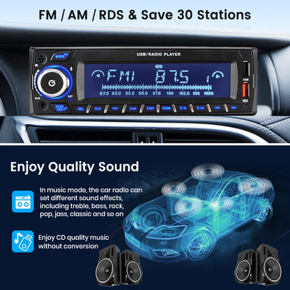 Junsun 1 Din lecteur de voiture MP3 DAB DAB + récepteur Audio numérique Radio stéréo 7 couleurs bouton Bluetooth 2 USB TF AUX FM AM musique