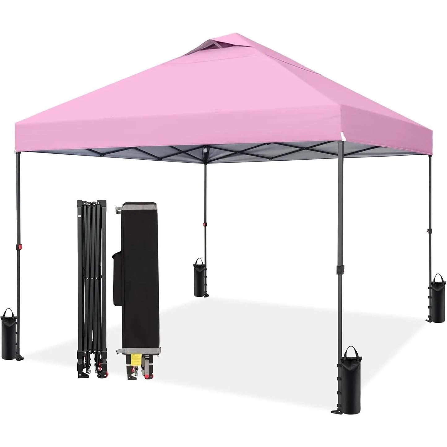 Tente Pop-Up 10x10 - Tente de plage instantanée à verrouillage central breveté, avec sac STO-N-Go et 8 piquets, personnalisable