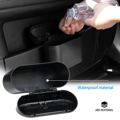 Mini poubelle de voiture avec couvercle, poubelle étanche, panier à ordures, boîte de rangement, accessoires intérieurs automatiques
