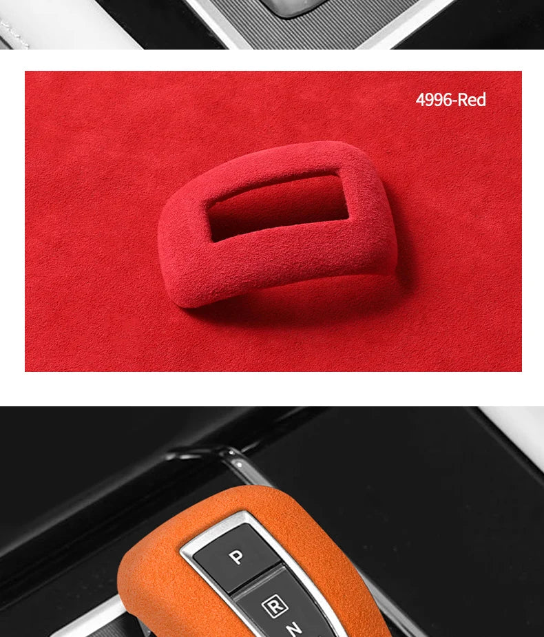 Autocollant de couverture de coffre de changement de vitesse de voiture, en Alcantara, anti-rayures, accessoires de réglage intérieur, pour Mitsubishi Outlander 2023