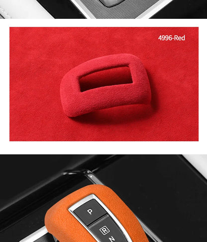 Autocollant de couverture de coffre de changement de vitesse de voiture, en Alcantara, anti-rayures, accessoires de réglage intérieur, pour Mitsubishi Outlander 2023