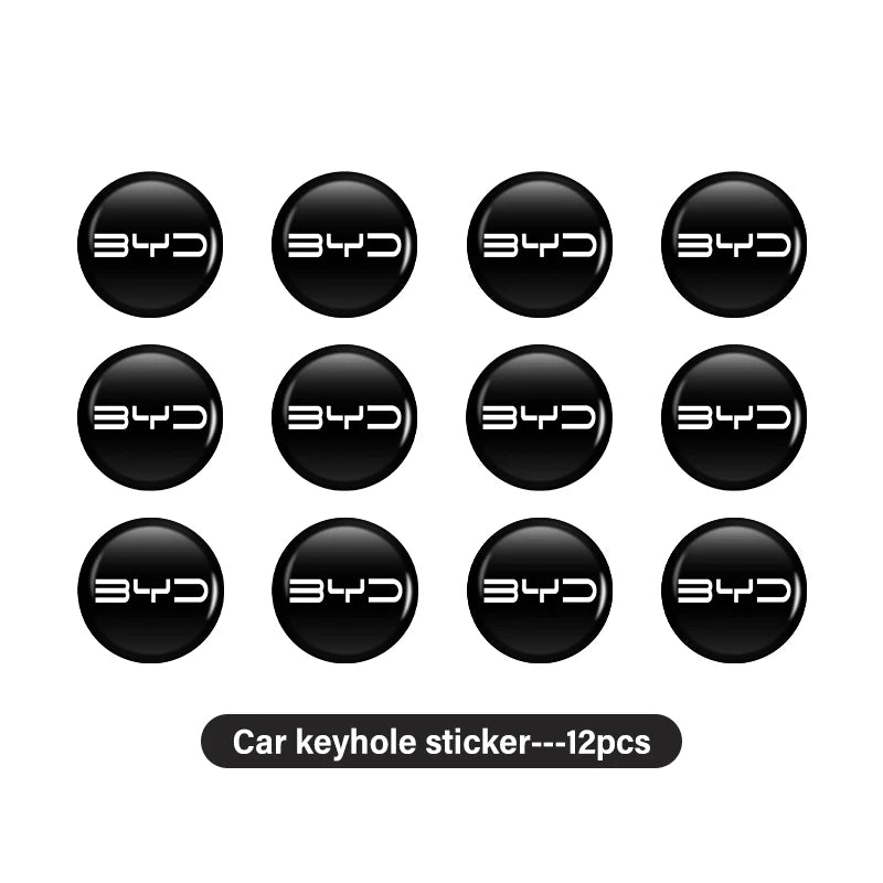 Autocollants de serrure de voiture BYD, trou de serrure, Protection Anti-blocage, accessoires de style Tang MAX DMI Qin EV600 Han EV Yuan Song PLUS Pro