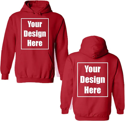 Chemises de ville ajoutez votre propre conception de texte personnalisé personnalisé avant et arrière sweat à capuche fête d'anniversaire personnalisation vêtements