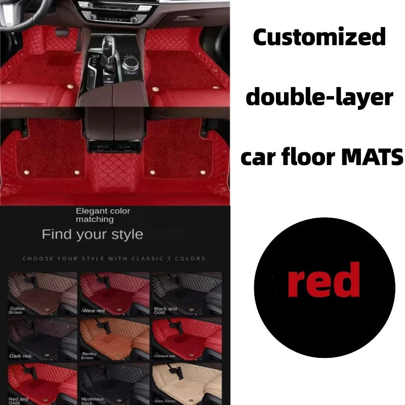 Tapis de sol de voiture Double couche personnalisé, pour Nissan Patrol Y61 Y62 Y63, accessoires de tapis automobile, pièces intérieures