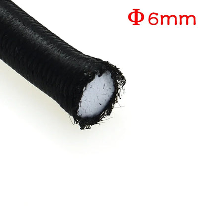 3/4/5/6/8MM noir fort cordon élastique élastique couture vêtements artisanat fournitures bande élastique élastiques corde bandes accessoires