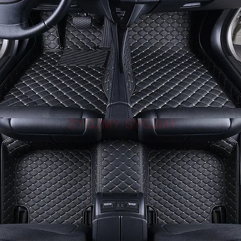 Tapis de Sol de Voiture 3D Personnalisé en Cuir Artificiel, Accessoires d'Nikpour KIT 2008, 2014, 2019, 3008, 4008, 2017-2023