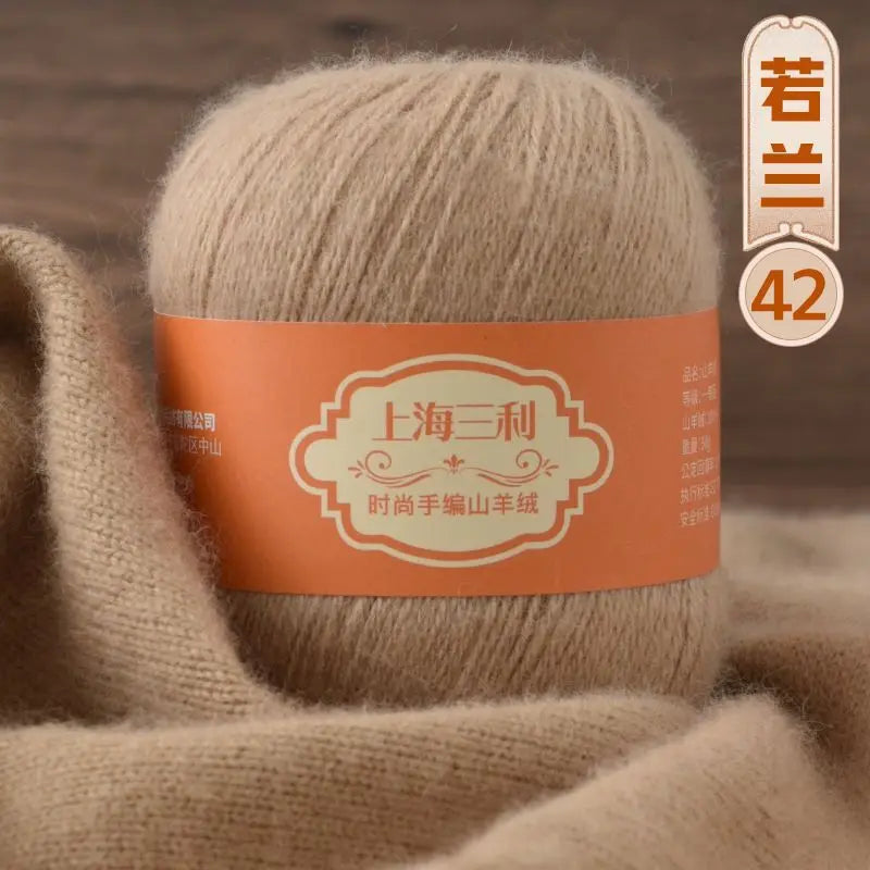 Fil de cachemire mongol chaud 100 g/ensemble, 3 plis, pour pull, gants, Crochet, écharpe à tricoter, fil de laine, doux pour la peau, uni, 100%