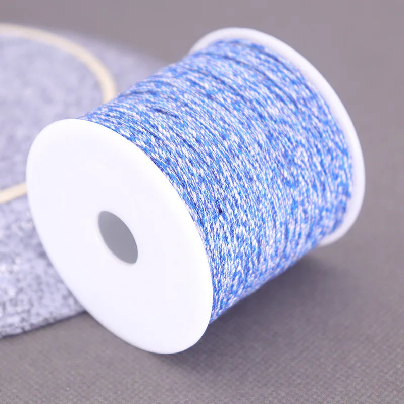 Corde de coton pour macramé, ficelle, ficelle, fil, artisanat, couture, tentures murales faites à la main, bohème, fête de mariage, décoration d'intérieur, 1.2mm, 37m